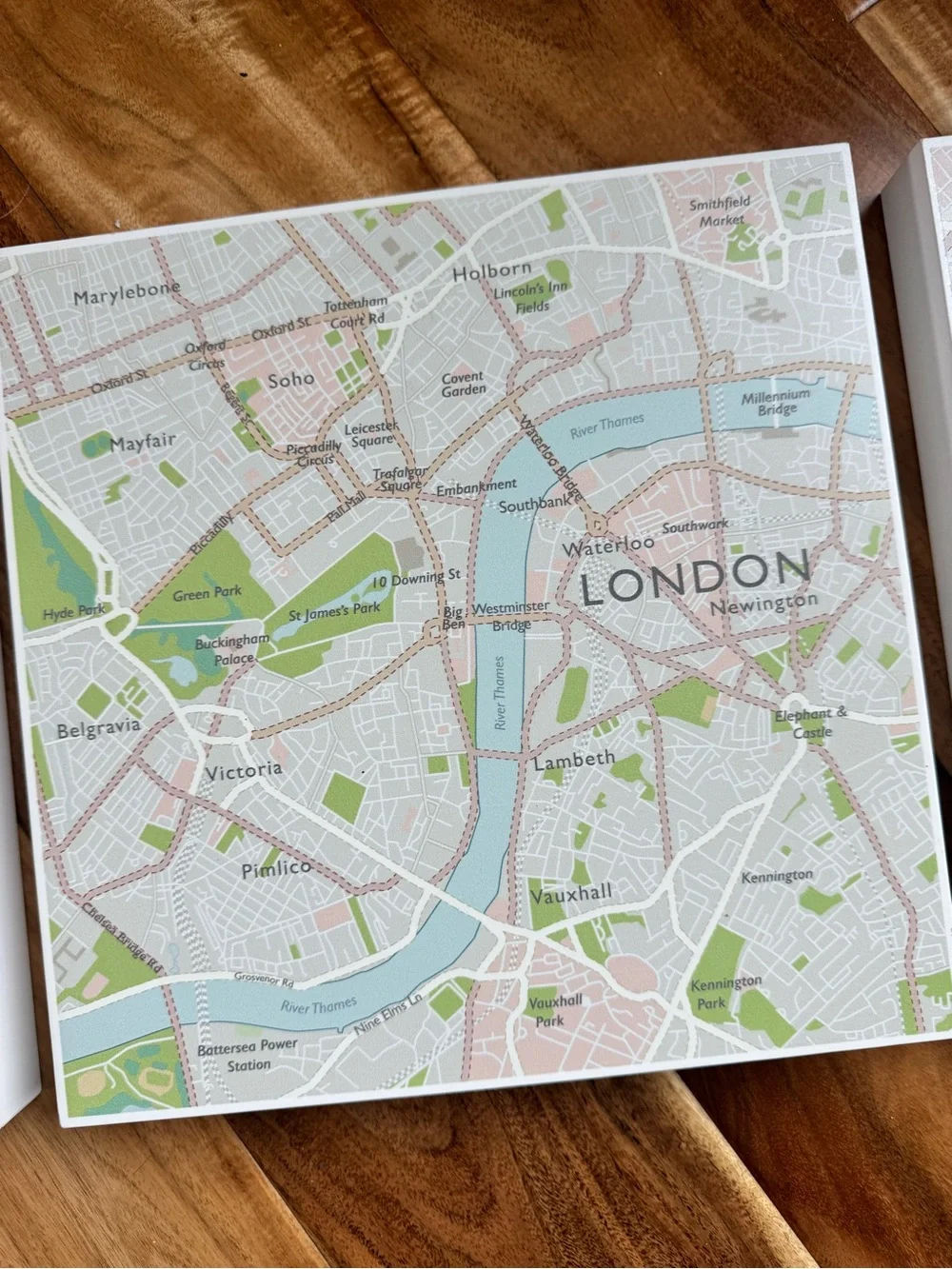 IKEA City Map Wall Art Set - New York, London, Paris in Light Blue and Green